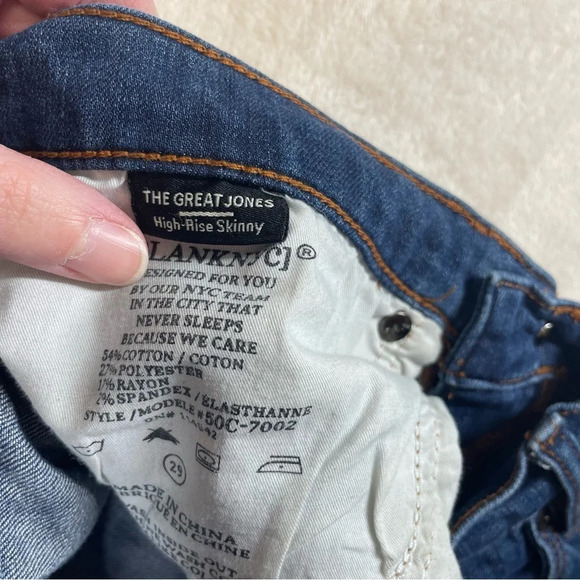 Blank NYC the great jones high rise skinny jeans women’s 29 - Picture 8 of 10
